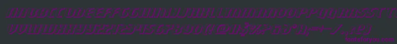 Centaurus3D Font – Purple Fonts on Black Background