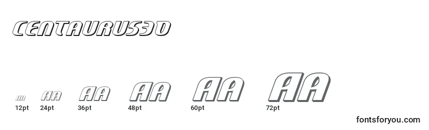 Centaurus3D Font Sizes