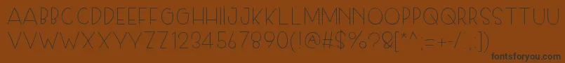 Skiplegday Font – Black Fonts on Brown Background