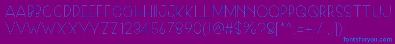 Skiplegday Font – Blue Fonts on Purple Background