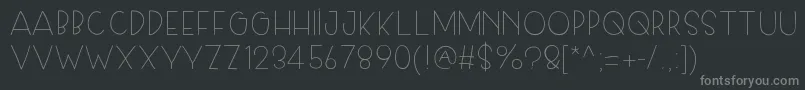 Skiplegday Font – Gray Fonts on Black Background