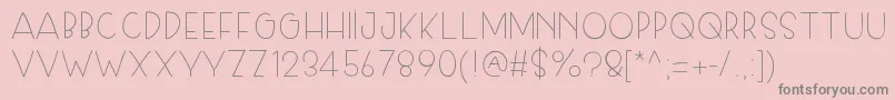 Skiplegday Font – Gray Fonts on Pink Background