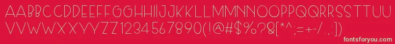 Skiplegday Font – Green Fonts on Red Background