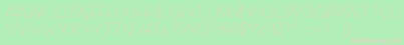 Skiplegday Font – Pink Fonts on Green Background