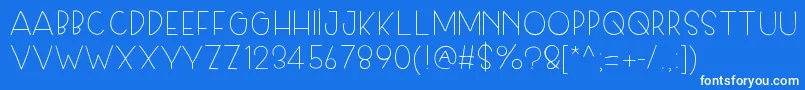 Skiplegday Font – White Fonts on Blue Background