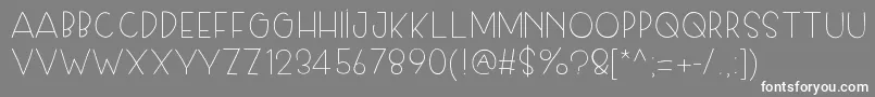 Skiplegday Font – White Fonts on Gray Background