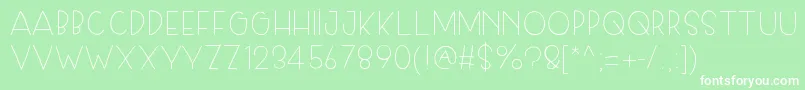 Skiplegday Font – White Fonts on Green Background