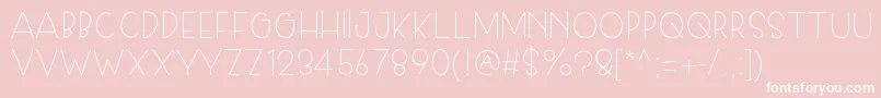 Skiplegday Font – White Fonts on Pink Background