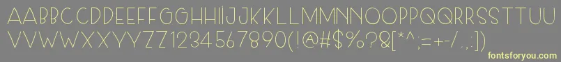 Skiplegday Font – Yellow Fonts on Gray Background