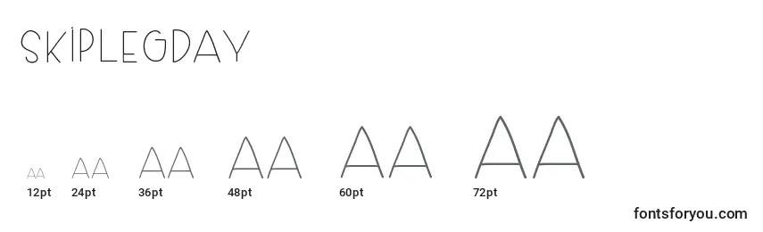 Skiplegday Font Sizes