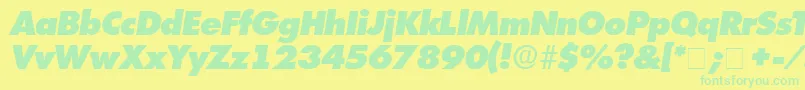 More about IsomarDisplayExpandedSsiExpandedItalic Font IsomarDisplayExpandedSsiExpandedItalic Font – Green Fonts on Yellow Background