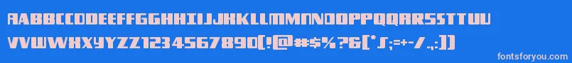 Więcej informacji o czcionce Typhoon Czcionka Typhoon – różowe czcionki na niebieskim tle