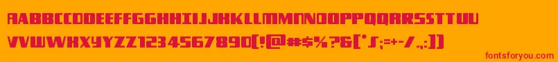 Typhoon Font – Red Fonts on Orange Background