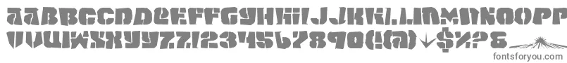 Шрифт Spacejv2 – серые шрифты на белом фоне