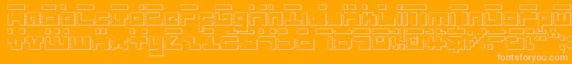 Roids Font – Pink Fonts on Orange Background