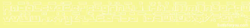 Roids Font – White Fonts on Yellow Background