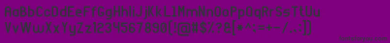 Więcej informacji o czcionce ArialNarrow7 Czcionka ArialNarrow7 – czarne czcionki na fioletowym tle