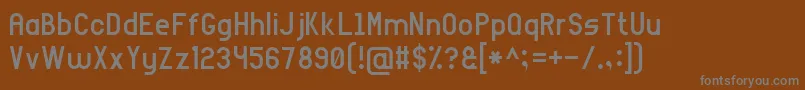 Шрифт ArialNarrow7 – серые шрифты на коричневом фоне