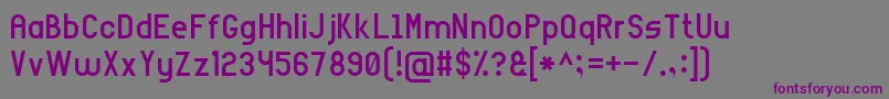 Шрифт ArialNarrow7 – фиолетовые шрифты на сером фоне
