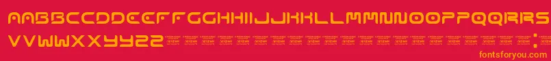 Emophonic Font – Orange Fonts on Red Background