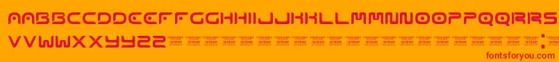 Emophonic Font – Red Fonts on Orange Background