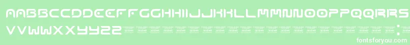 Emophonic Font – White Fonts on Green Background