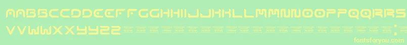 Emophonic Font – Yellow Fonts on Green Background