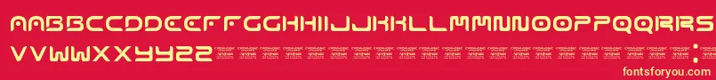 Emophonic Font – Yellow Fonts on Red Background