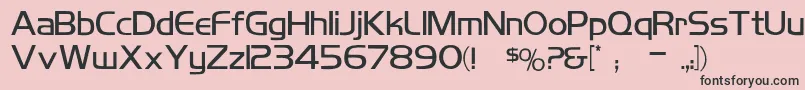 KoshgarianLigh Font – Black Fonts on Pink Background