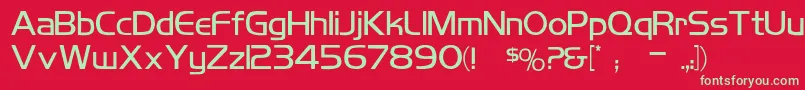 KoshgarianLigh Font – Green Fonts on Red Background