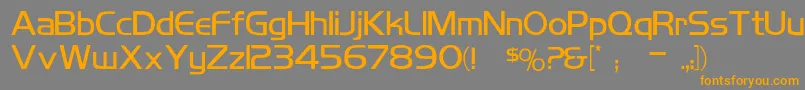 KoshgarianLigh Font – Orange Fonts on Gray Background