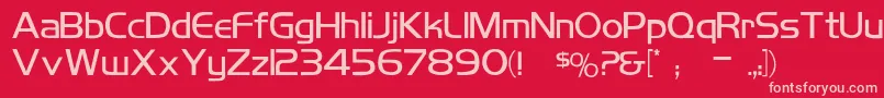 KoshgarianLigh Font – Pink Fonts on Red Background