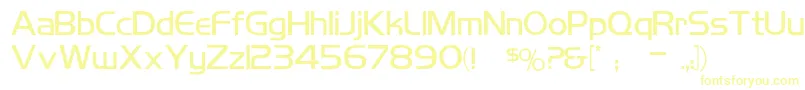 KoshgarianLigh Font – Yellow Fonts on White Background