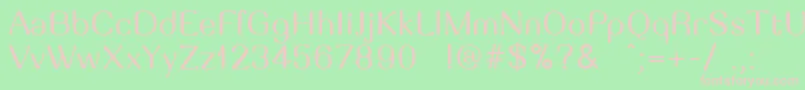 MassaRegular Font – Pink Fonts on Green Background