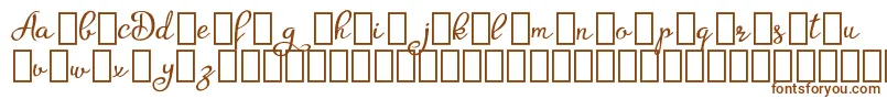 Шрифт AgrishDemo – коричневые шрифты