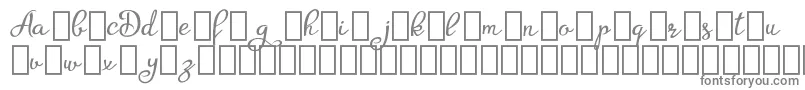 フォントAgrishDemo – 白い背景に灰色の文字