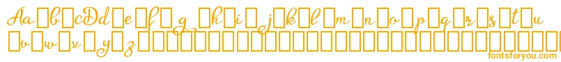 AgrishDemo Font – Orange Fonts on White Background