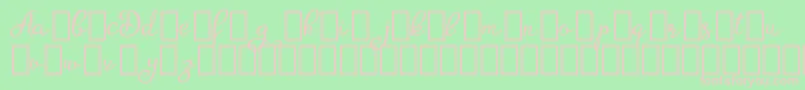 AgrishDemo Font – Pink Fonts on Green Background