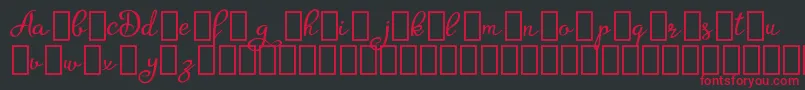 AgrishDemo Font – Red Fonts on Black Background