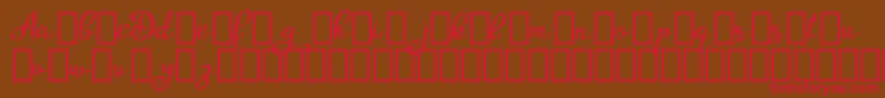 AgrishDemo Font – Red Fonts on Brown Background