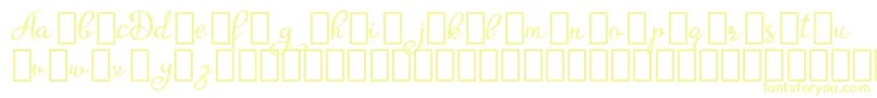 Шрифт AgrishDemo – жёлтые шрифты