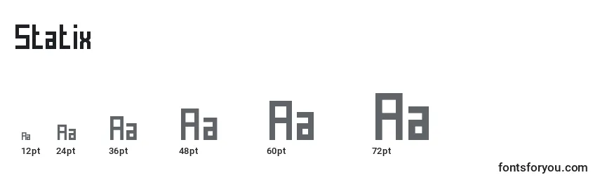Statix Font Sizes