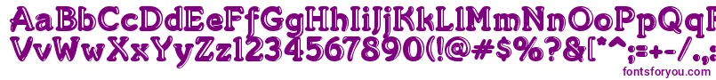 Merking-Schriftart – Violette Schriften