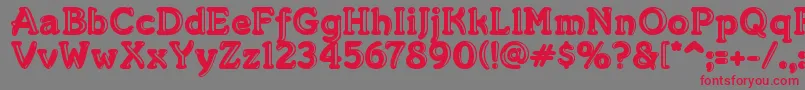Merking Font – Red Fonts on Gray Background