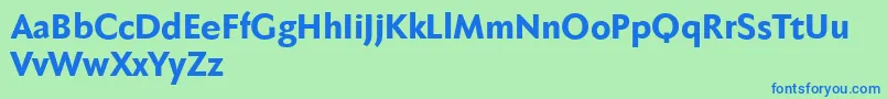 fuente Fabersanspro85reduced – Fuentes Azules Sobre Fondo Verde