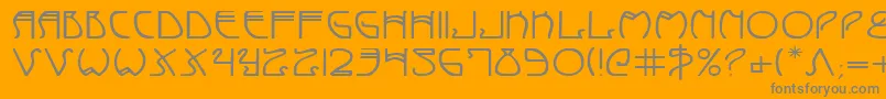 Coydecoe Font – Gray Fonts on Orange Background