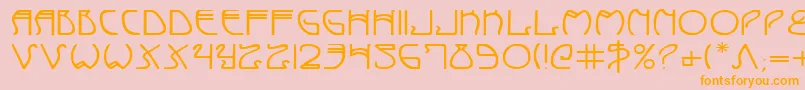 Coydecoe Font – Orange Fonts on Pink Background