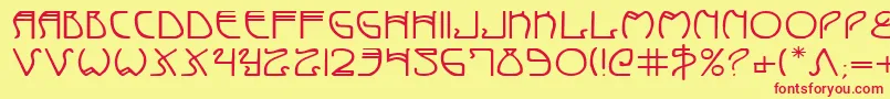 Coydecoe Font – Red Fonts on Yellow Background