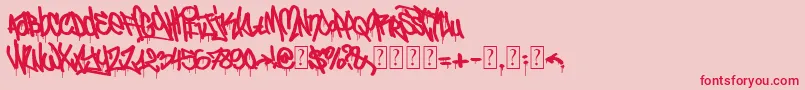 fuente UrbanCalligraphy – Fuentes Rojas Sobre Fondo Rosa