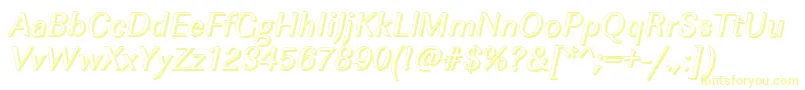 Fonte ImperialshItalic – fontes amarelas